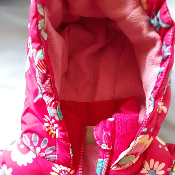 🎉Host Pick🎊 Floral print girl's fleece puffer jacket - Picture 3 of 12